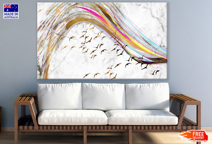 Colorful Abstract Painting Design Print 100% Australian Made