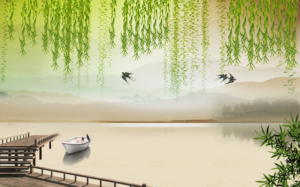 Nature Scenery Digital Painting Home Decor Premium Quality Poster Print Choose Your Sizes