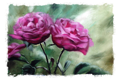 Rose Flowers Painting Print 100% Australian Made