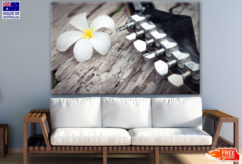 Flower & Guitar Closeup Photograph Print 100% Australian Made