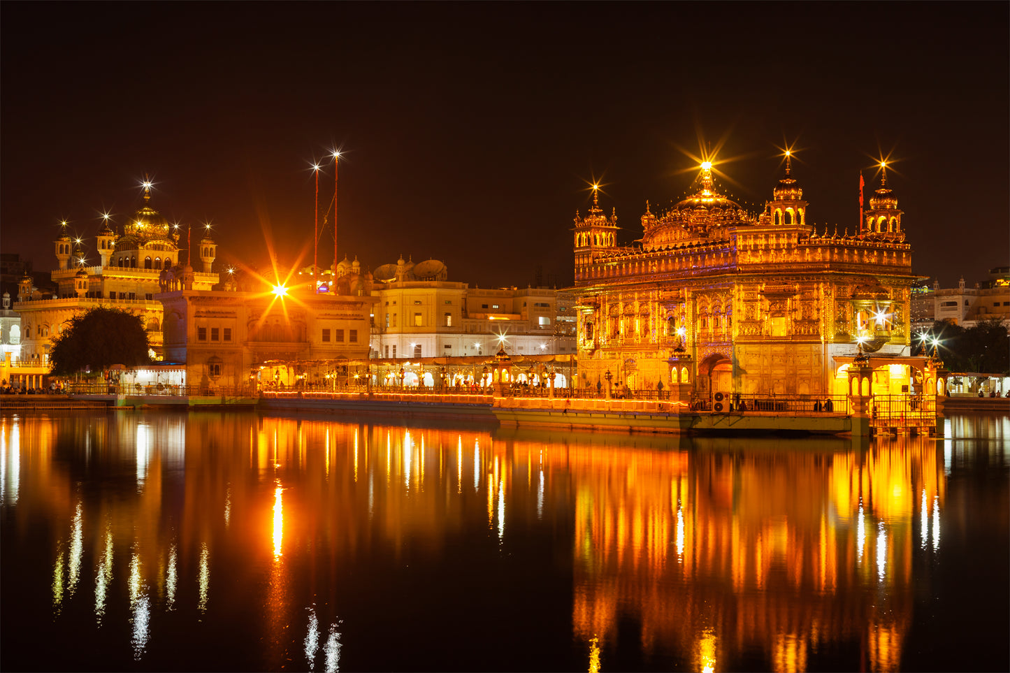 Golden Temple in India Night Photograph Print 100% Australian Made