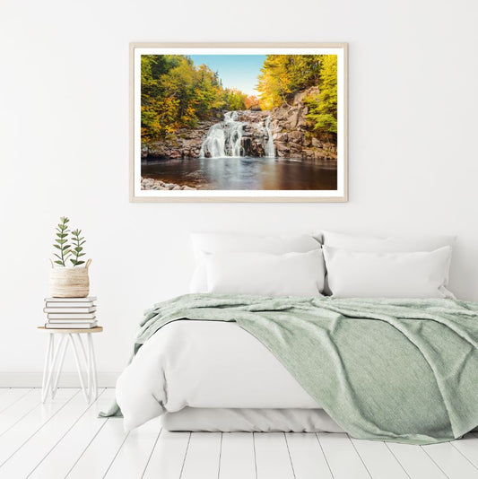 Waterfall Scenery Photograph Home Decor Premium Quality Poster Print Choose Your Sizes