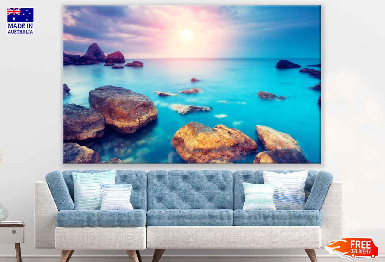 Sea Sunset Scenery Photograph Print 100% Australian Made