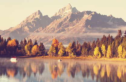 Mountain Lake with Forest Photograph Print 100% Australian Made