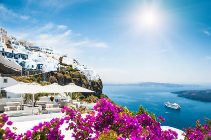 Houses Near Sea Scenery View Home Decor Premium Quality Poster Print Choose Your Sizes