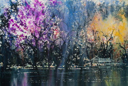 Colorful Nature Oil Painting Print 100% Australian Made