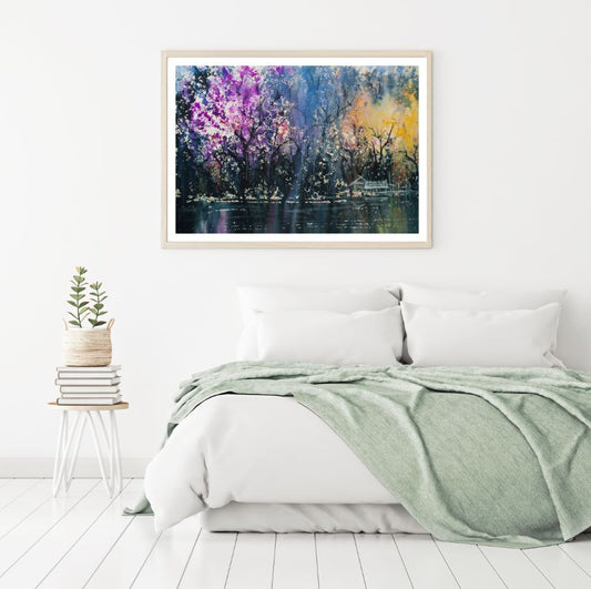 Colorful Forest Oil Painting Home Decor Premium Quality Poster Print Choose Your Sizes