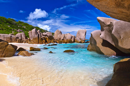 Stunning Beach with Rocks Photograph Print 100% Australian Made