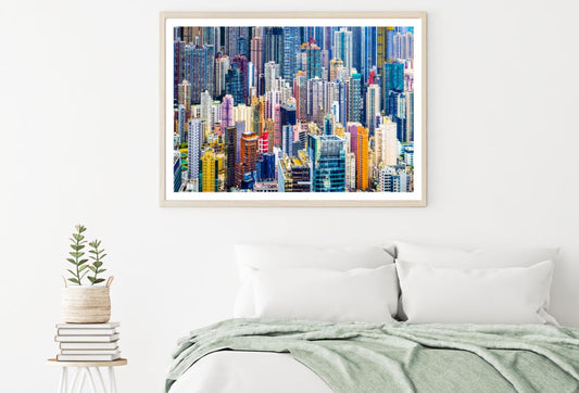 Colorful Building in City View Home Decor Premium Quality Poster Print Choose Your Sizes