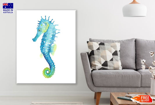 Sea Horse Watercolor Painting Print 100% Australian Made