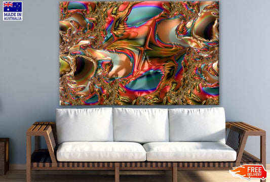 Colorful Abstract Design Print 100% Australian Made