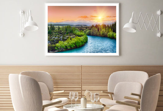 River & Forest Scenery Photograph Home Decor Premium Quality Poster Print Choose Your Sizes