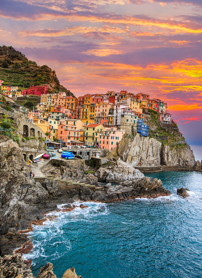 Cinque Terre National Park Beach Photograph Print 100% Australian Made