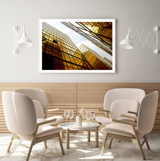 Glass Buildings Photograph Home Decor Premium Quality Poster Print Choose Your Sizes