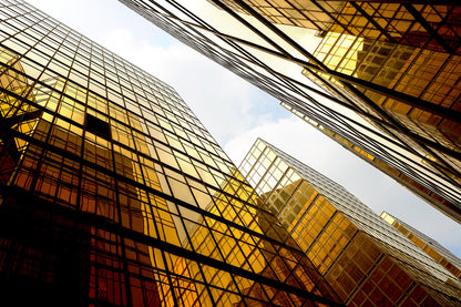 Glass Buildings Photograph Home Decor Premium Quality Poster Print Choose Your Sizes