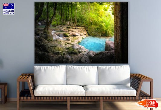 Stunning Waterfall Scenery View Print 100% Australian Made