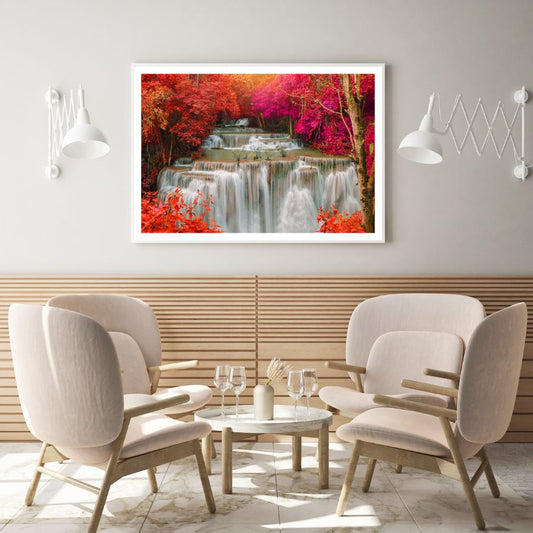 Waterfall Scenery Photograph Home Decor Premium Quality Poster Print Choose Your Sizes