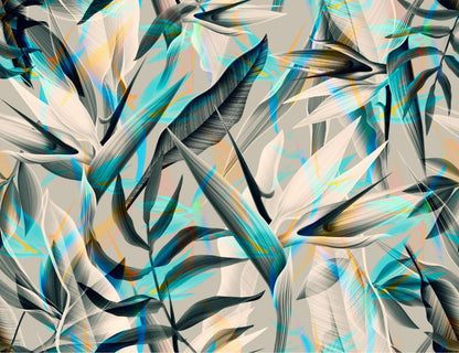 Colorful Leaves Design Print 100% Australian Made