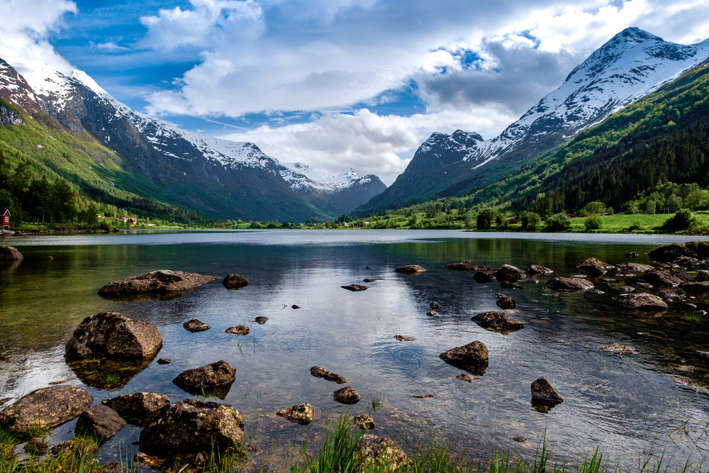 Lake & Mountain Scenery View Print 100% Australian Made