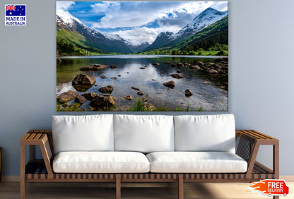 Lake & Mountain Scenery View Print 100% Australian Made