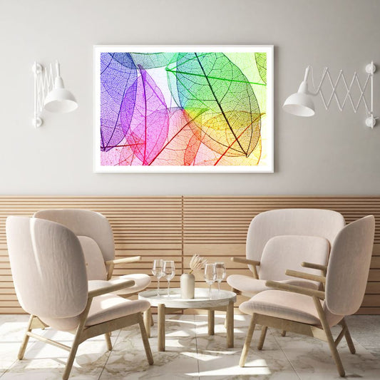 Colorful Leaves Abstract Design Home Decor Premium Quality Poster Print Choose Your Sizes
