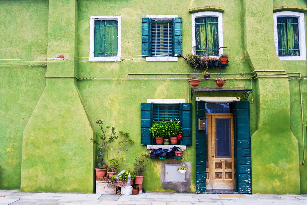 Colorful House Buildings Photograph Print 100% Australian Made