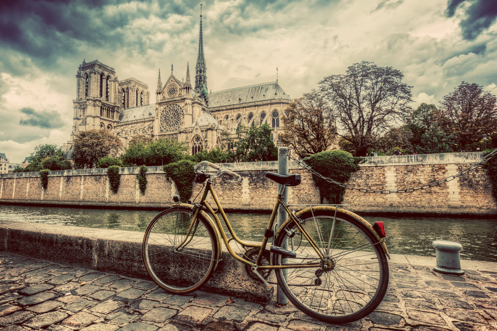 Vintage Bicycle Near Canal Photograph Print 100% Australian Made