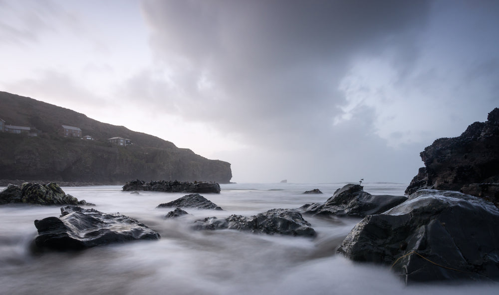 Misty Beach Dark Photograph Print 100% Australian Made