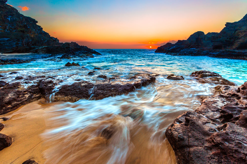 Stunning Beach Sunset Photograph Print 100% Australian Made