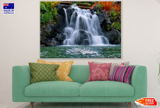 Stunning Waterfall Scenery View Print 100% Australian Made