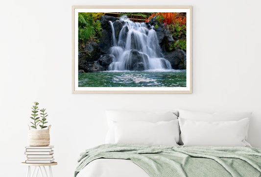 Waterfall Scenery Photograph Home Decor Premium Quality Poster Print Choose Your Sizes