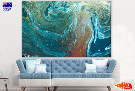 Colorful Abstract Painting Design Print 100% Australian Made