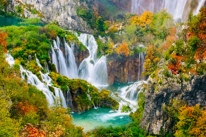 Stunning Waterfall Scenery View Home Decor Premium Quality Poster Print Choose Your Sizes