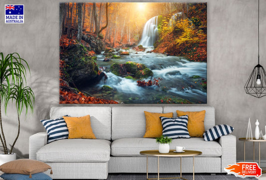 Stunning Waterfall Scenery View Print 100% Australian Made