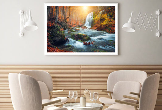Stunning Waterfall Scenery View Home Decor Premium Quality Poster Print Choose Your Sizes