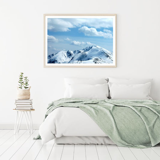 Snow Capped Mountian Scenery View Home Decor Premium Quality Poster Print Choose Your Sizes