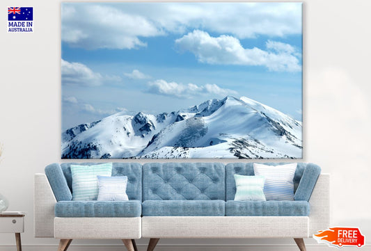 Snow Capped Mountian Scenery View Print 100% Australian Made