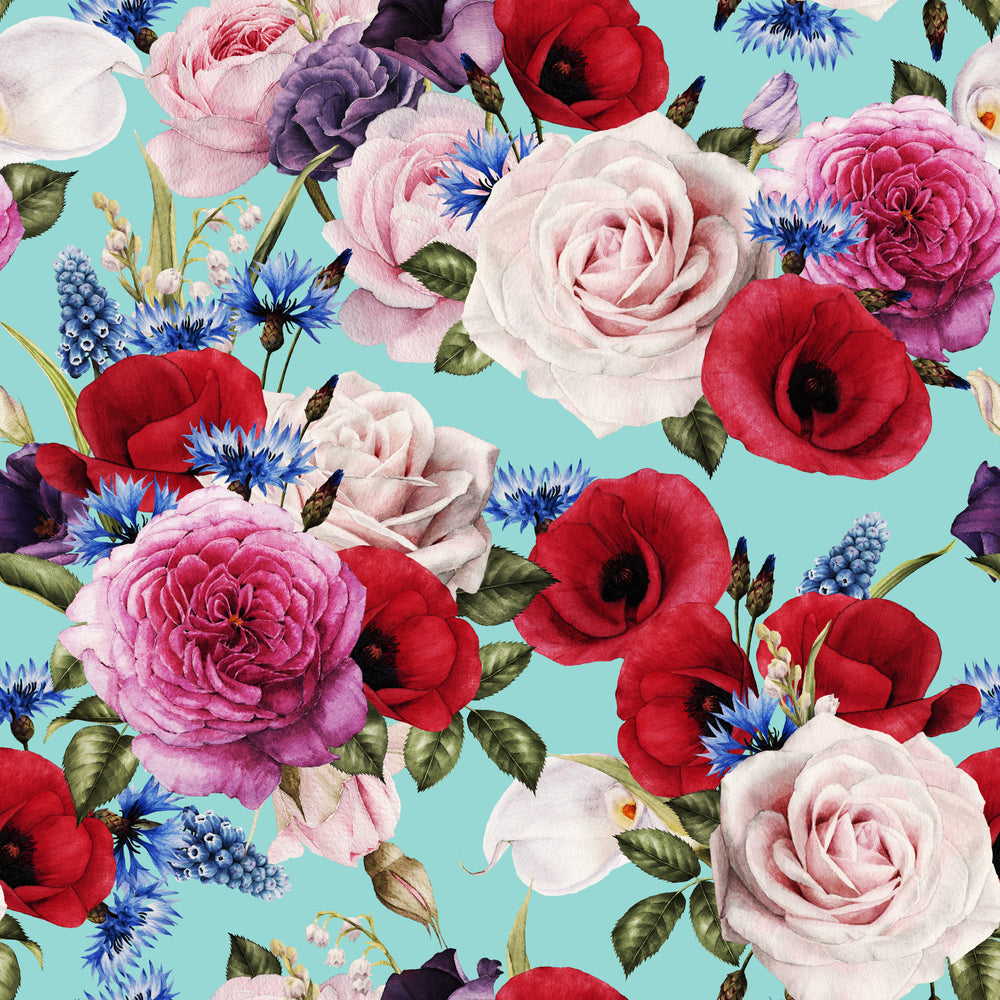 Square Canvas Floral Painting High Quality Print 100% Australian Made