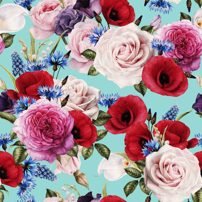 Square Canvas Floral Painting High Quality Print 100% Australian Made