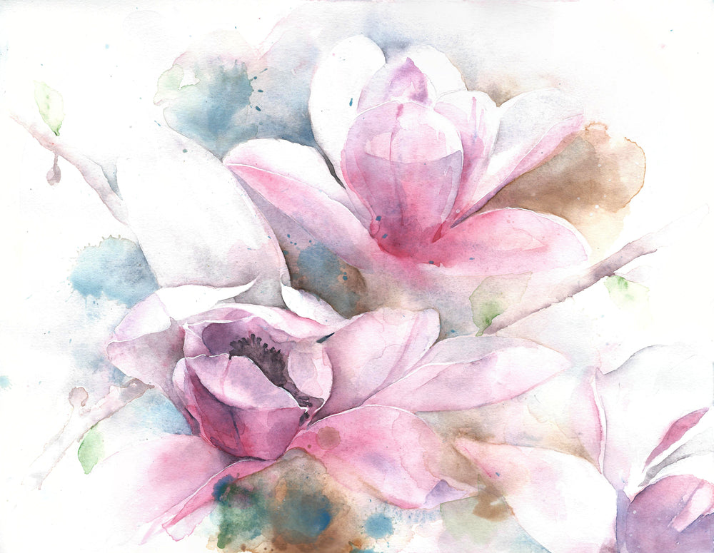 Colorful Floral Watercolor Painting Print 100% Australian Made