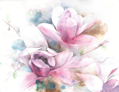 Colorful Floral Watercolor Painting Print 100% Australian Made