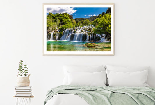 Stunning Waterfall Scenery View Home Decor Premium Quality Poster Print Choose Your Sizes