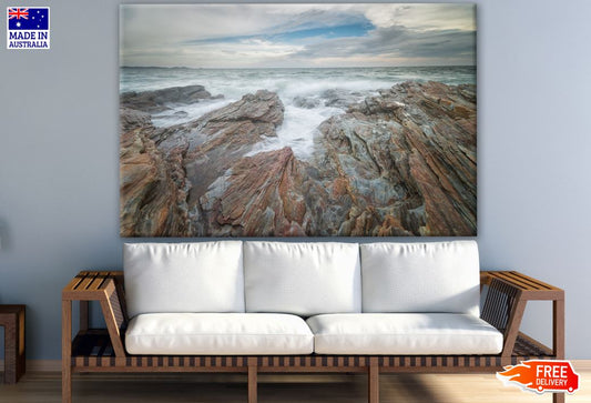 Sea with Rocks Photograph Print 100% Australian Made