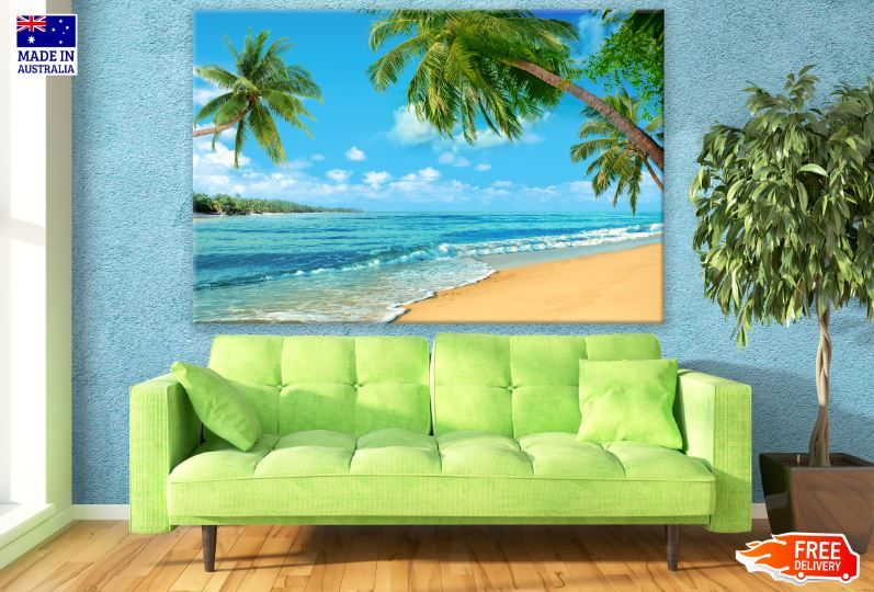 Palm Trees & Sea Scenery Photograph Print 100% Australian Made