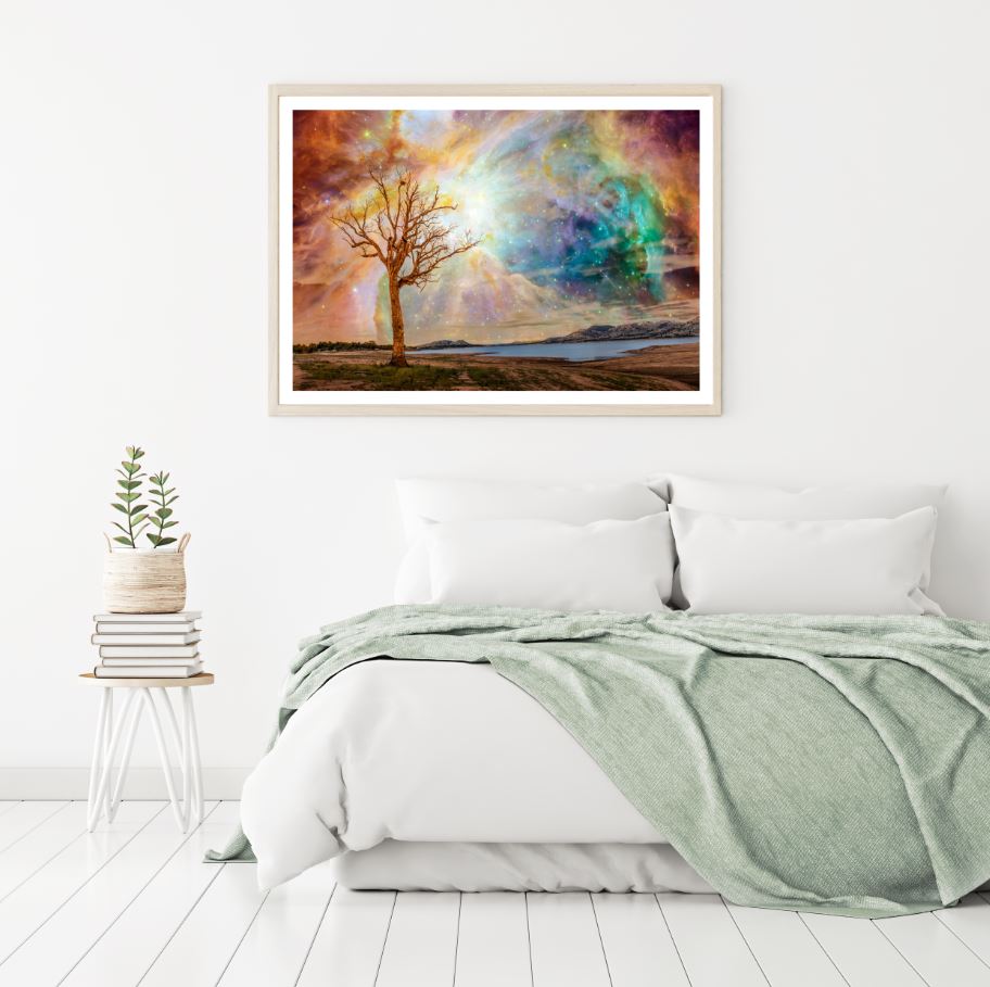 Tree & Space Scenery Photograph Home Decor Premium Quality Poster Print Choose Your Sizes