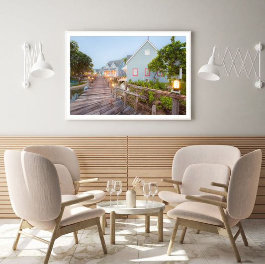 Stunning Houses View Photograph Home Decor Premium Quality Poster Print Choose Your Sizes