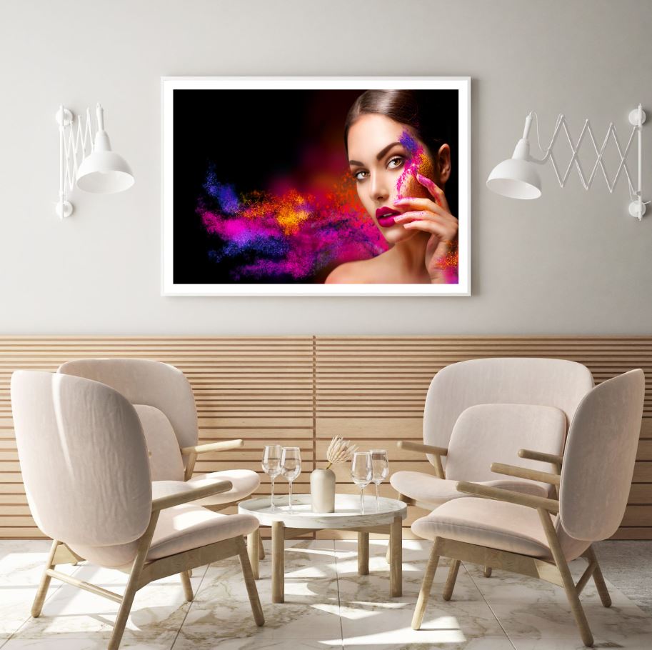 Fashion Girl with Makeup Portrait Home Decor Premium Quality Poster Print Choose Your Sizes