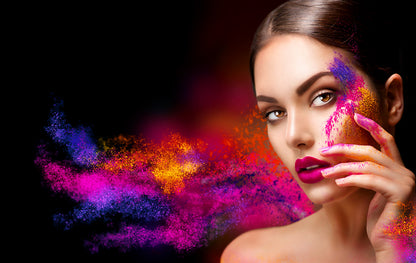 Girl with Makeup Face Photograph Print 100% Australian Made