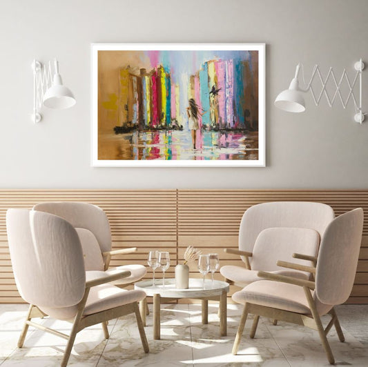 Girl Abstract Watercolor Painting Home Decor Premium Quality Poster Print Choose Your Sizes