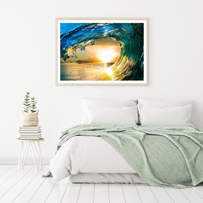 Sea Wave Crashing Closeup View Home Decor Premium Quality Poster Print Choose Your Sizes